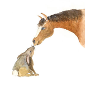 Pferd und Hase